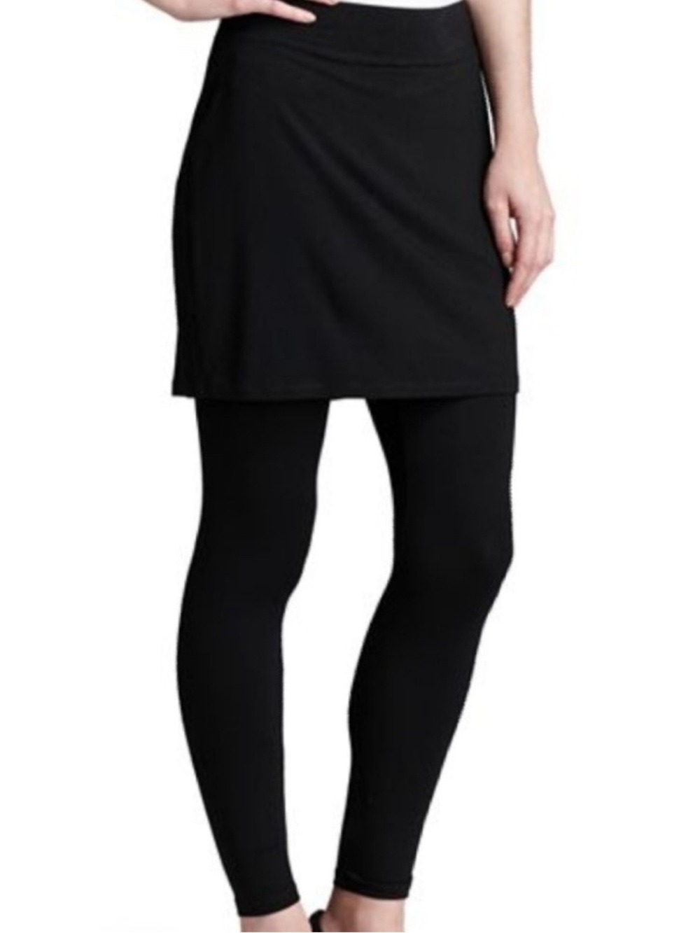 Eileen Fisher Skirted Ankle Leggings NWT